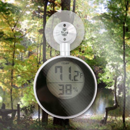 Terra Trade 72-7118 Solar Powered Window Thermometer