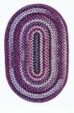Colonial Mills Chestnut Knoll Ck77 A 2 x 6 Amber Red   Braided Oval Area Rug