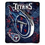 NFL Tennessee Titans 50-Inch-by-60-Inch Micro Raschel Plush Throw "Grunge" Design