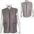Vest Womens Outerwear Quilted Patterns Casual Dress Handmade in Jaipur in India Size 16