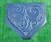 Decorative Heart Stepping Stone for garden Mold Concrete Mould ABS plastic #S31
