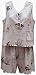 RocketWear Women's Broadway Cats Print Pink Cotton Knit Shortie Pajamas Set