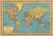 Map of the World Poster Print Vintage Look 20"x28"