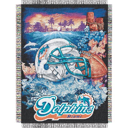 Northwest Miami Dolphins 48 x 60 inch Home Field Blanket - Miami Dolphins 48 X 60