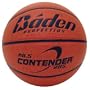 Baden Contender Official Wide Channel Basketball, Natural Orange Color, 28.5-Inch