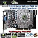 Axle3D Nvidia GeForce 7600 GS 512MB DDR2 128-Bit DVI + VGA + S-Video (TV-OUT) AGP 8x Video Card