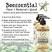 Beessential All Natural Peppermint Body Wash - Fresh and Invigorating Peppermint Scent- Great for Men, Women, and Teens - Moisturizing Honey, Aloe, Coconut, and Virgin Hemp Oil - 8 Fl. Oz.