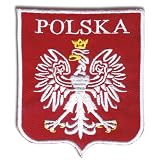 Sew-On Patch - POLSKA Eagle Shield, Large