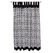 Tadpoles Tab Tob Window Panels - Black/ White