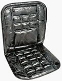 Genuine Leather Foam Seat Cushion w/Lumbar Support