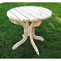23" Classic Round Side Table (Natural) (22"H x 23"W x 23"D)