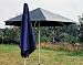 MWH - SONNTEX Schirm Gestell Alu silber Ø 340cm, 6-tlg., Polyester blau