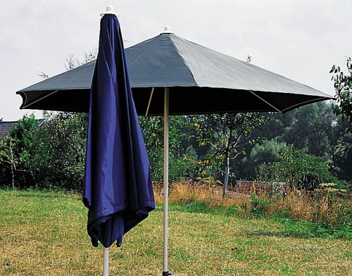 Sonntex Alu Sonnenschirm, 340cm Alu-Facetten-Gestell, Polyesterbezug blau, 6-tlg. Preisvergleich