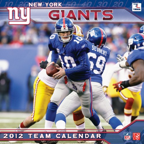 2012 NEW YORK GIANTS 12X12 WALL CALENDAR