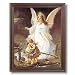 Framed Cherry Guardian Angel With Children On Bridge Religious Pictures Art Print