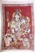 Fabric Paintings Kalamkari Art Pen Drawings on Cloth 39 x 27 inches (kmp005)
