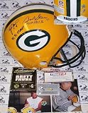 Bart Starr / Brett Favre - Autographed Official Full Size Authentic NFL Helmet