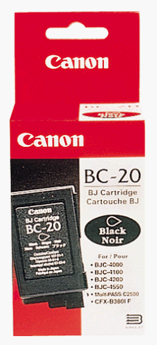 Electronics: BC 20 Print Cartridge Black 900 Pages @ 5% Coverage