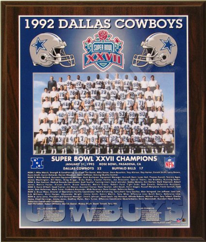 Buy 1992 Dallas Cowboys Super Bowl Champions Healy Plaque by Mounted Memories