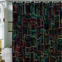 DENY Designs Jacqueline Maldonado Matrix Shower Curtain, 69 by 72-Inch