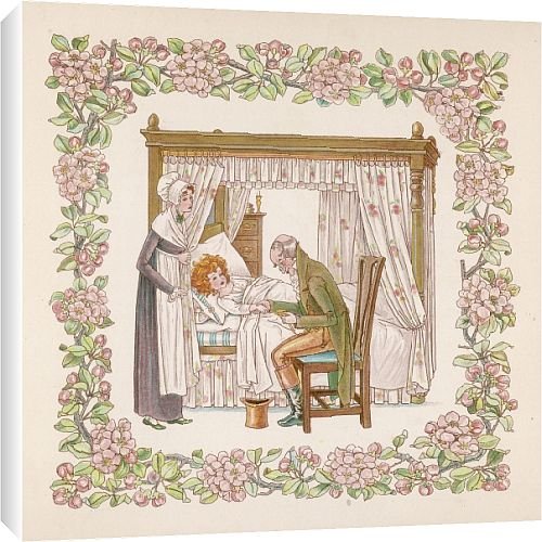 Canvas Prints of Doctor Feeling A Pulse from Mary Evans