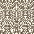 Manor House Double-Roll Wallpaper - Brown/ Cream