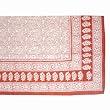 Designer Bed Sheet Block Print In Cotton Twin Size (bssht713)