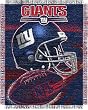 New York Giants Spiral Series Jacquard Throw Blanket - NFL Football Fan Shop Sports Team Merchandise