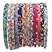 Candygirl Flora Plaid Satin Girls headbands Value Pack