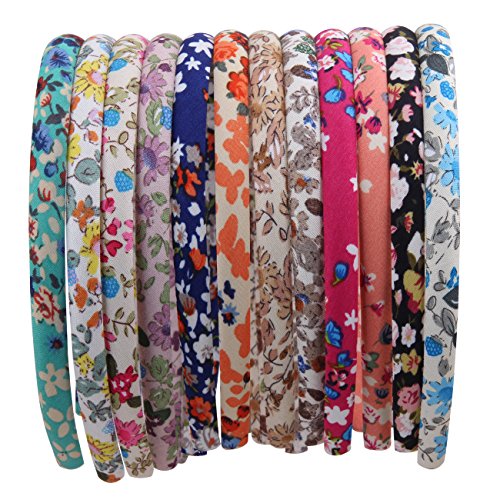 Candygirl Flora Plaid Satin Girls headbands Value Pack