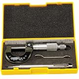General Tools 103G 3 Piece Kit with 0-Inch to 1-Inch Micrometer, 6-Inch Steel Rule, Scriber, and Case