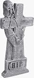 Grim Reaper Tombstone with RIP Cross Image