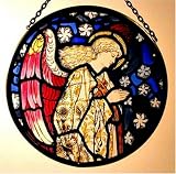 Angel Praying By William Morris in Stained Glass