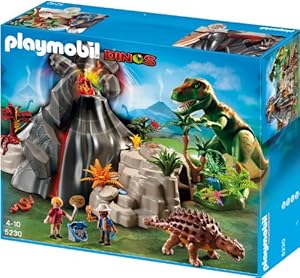 Playmobil Dinosaurios - Volcán con tiranosaurius (5230)