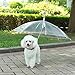 LESYPET Pet Umbrella Dog Umbrella With Leash, Fits 20