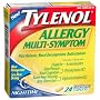 Tylenol Allergy Multi-Symptom Nighttime, 24-Count Cool Burst Caplets (Pack of 3)