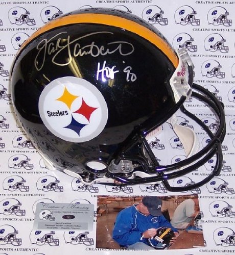 Jack Lambert Autographed/Hand Signed Pittsburgh Steelers Authentic Full Size Proline Football Helmet