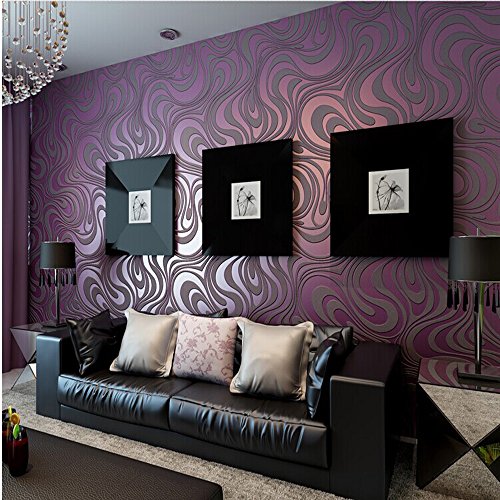 Qihang modern luxury abstract curve 3d wallpaper roll m…