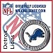 Detroit Lions NFL Football Helmet Challenge Coin Poker Card Guard with Air Tite Holder