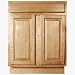 Sunnywood Prod. ARB27 Double Door and Single Drawer Oak Base Cabinet