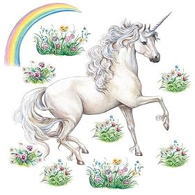 Wallies 15212 Unicorn Wallpaper Mural, 2-Sheet
