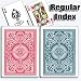 KEM Red Blue Arrow, Poker Size, Standard Index, with Free Cut Cards and Texas Hold'em...