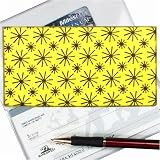 Lenticular Check Book Cover, MOVING WHEELS, Yellow R-008Y-CBC