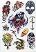 280 Temporary Tattoos - Skulls - Style 32