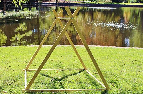 Frame for Kids A-Frame Play Tent | Collapsible for Easy Storage | Comes with Canvas Carrying Bag and Conversion Kit to Clothes Hanging Rack | DIY Kids Tent (COVER NOT INCLUDED)