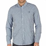 Ben Sherman Mens Grouse Gingham Shirt Alaskan Blue