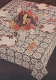 Vintage Crochet Pattern to make - Thanksgiving Tablecloth Design. NOT a finished item. This is a pattern and/or instructions to make the item only.