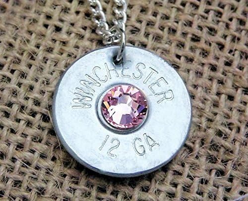 12 gauge silver shotgun necklace on a silver plated chain | Bullet Jewelry | Shotgun jewelry | Bullet necklace