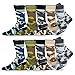 TeeHee Men's Fun and Fashion Crew Socks 10-Pair (Camouflage)
