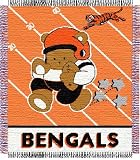 Cincinnati Bengals - NFL baby 36"x 46" Triple Woven Jacquard Throw - 36x46